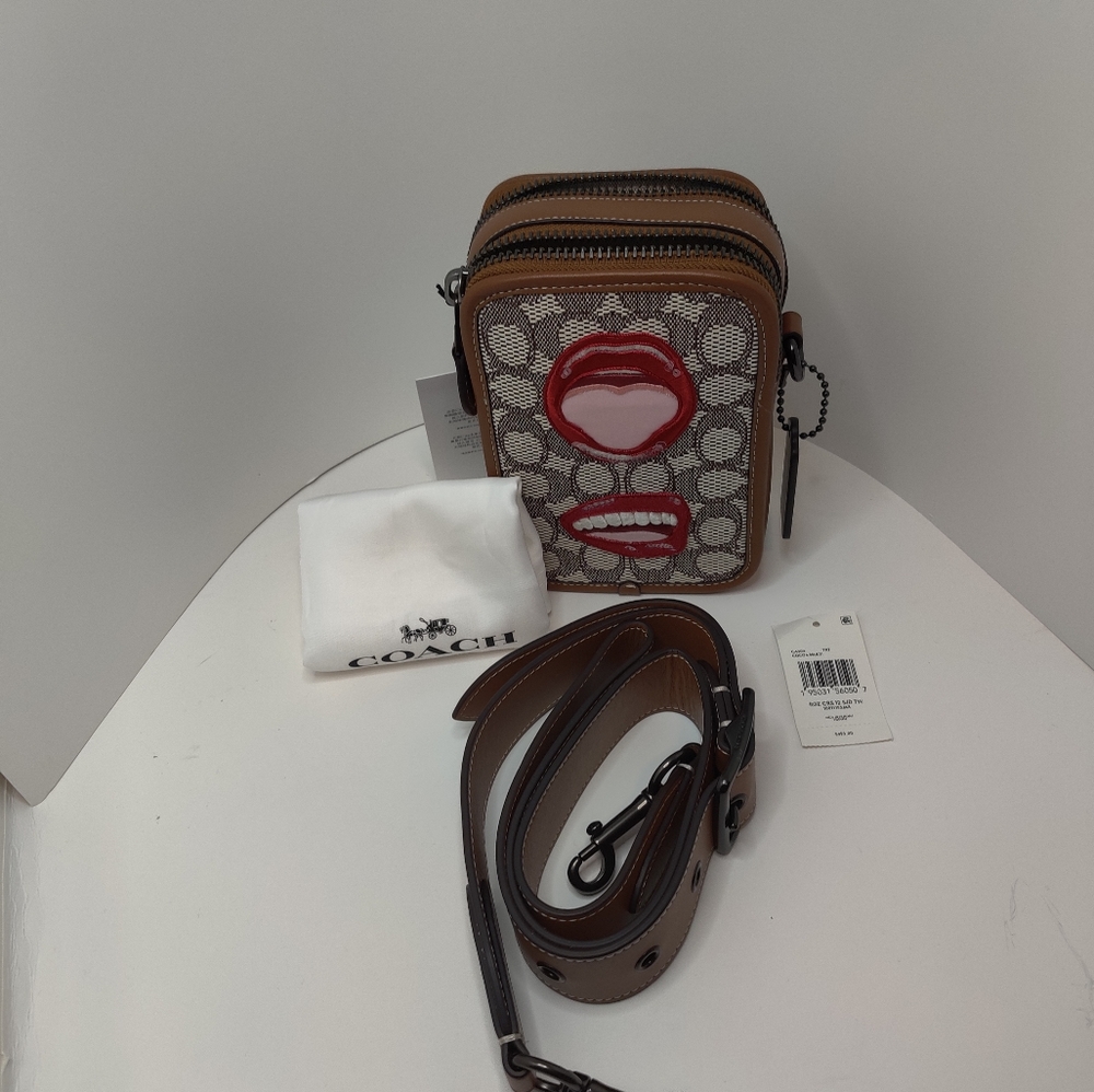 COPY - Coach X Tom Wesselmann Rogue Crossbody 12 In Signature Textile Jacquard